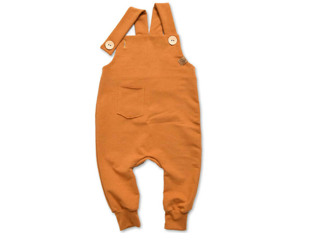 Latzhose | senfgelb meliert