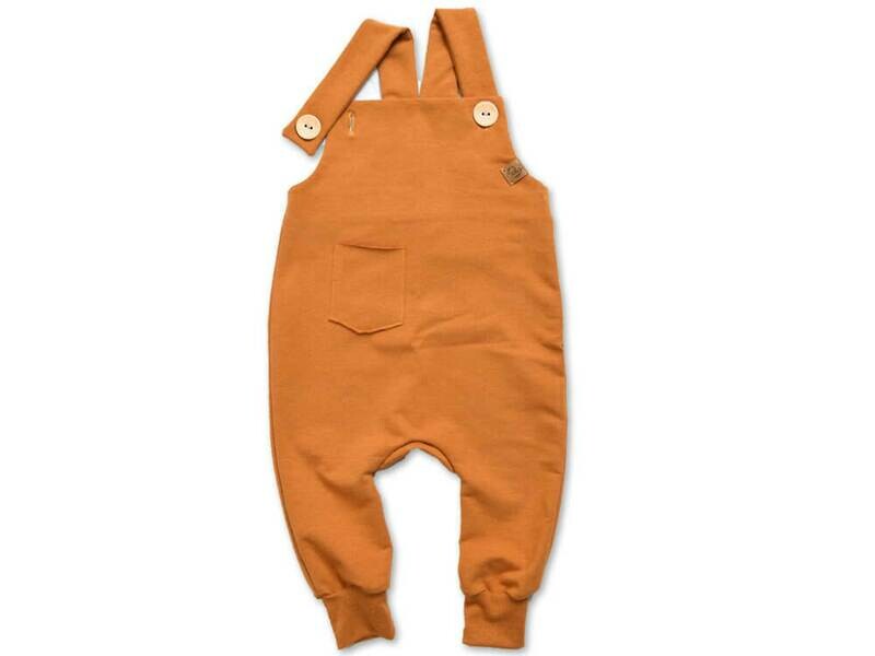 Latzhose | senfgelb meliert