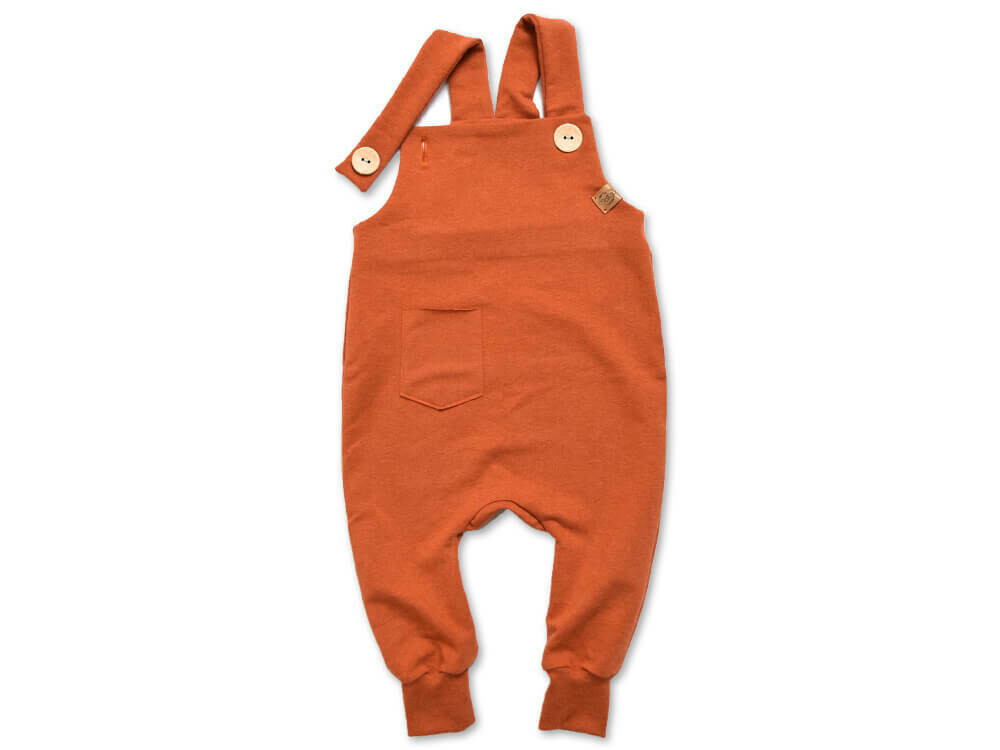 Latzhose | terracotta meliert