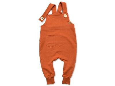 Latzhose | terracotta meliert