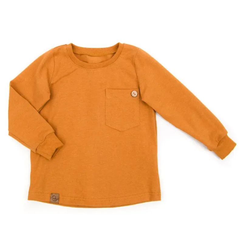 Langarmshirt | senfgelb meliert