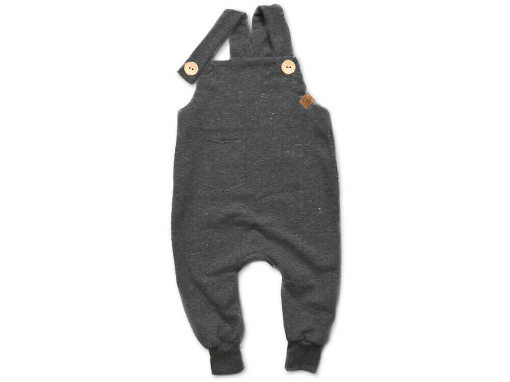 Latzhose | anthrazit meliert