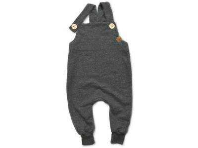 Latzhose | anthrazit meliert