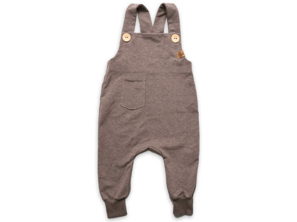 Latzhose | braun meliert