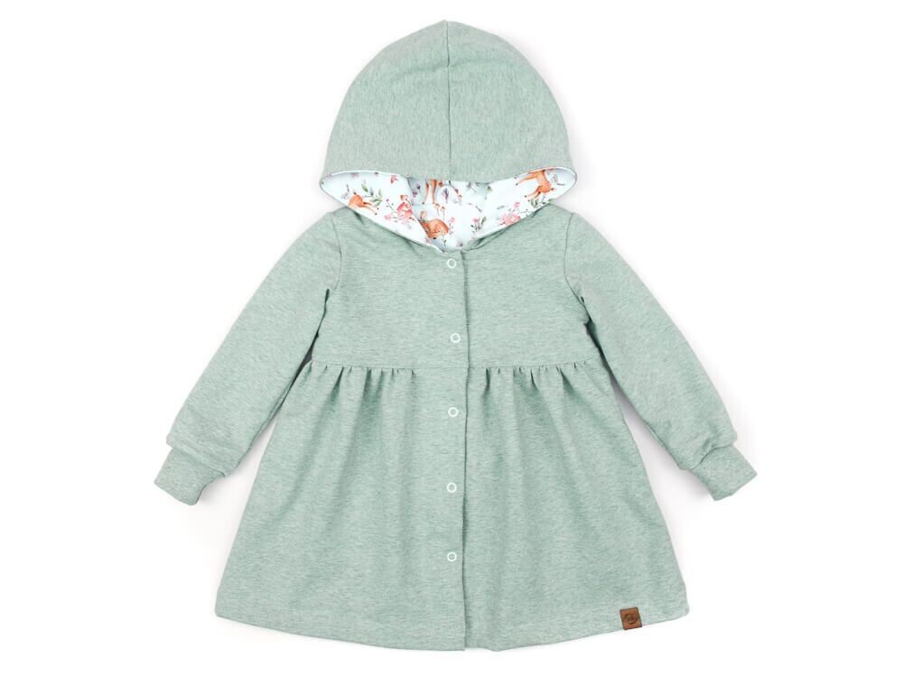 Sweatmantel | mint meliert