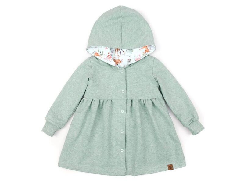Sweatmantel | mint meliert