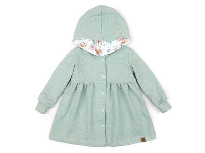 Sweatmantel | mint meliert