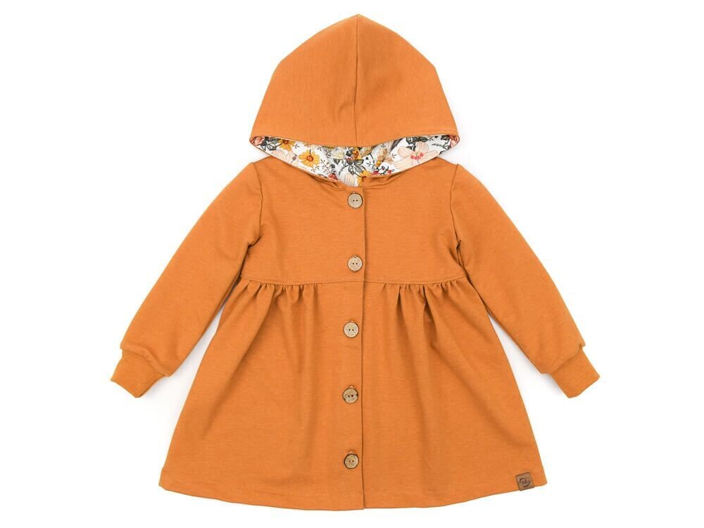 Sweatmantel | senfgelb meliert