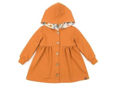 Sweatmantel | senfgelb meliert