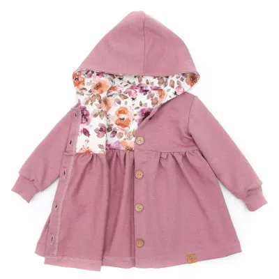 Sweatmantel | altrosa meliert