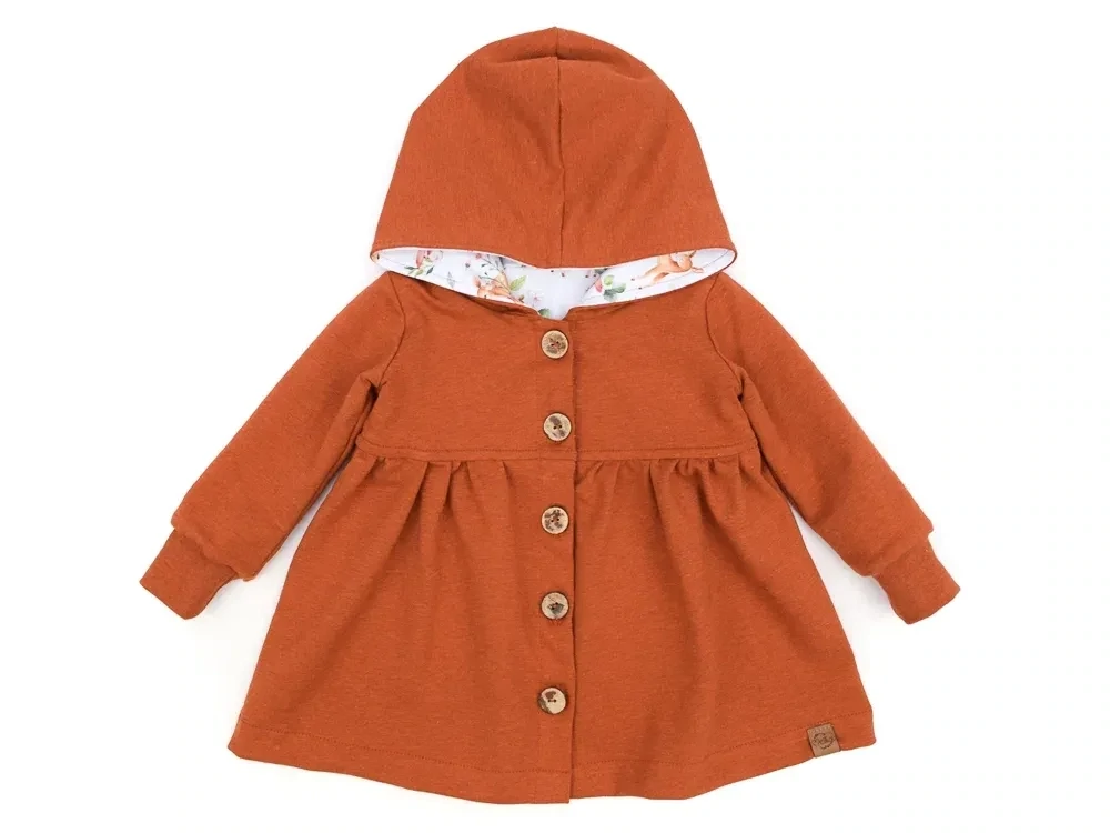 Sweatmantel | terracotta meliert