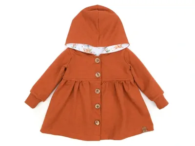 Sweatmantel | terracotta meliert