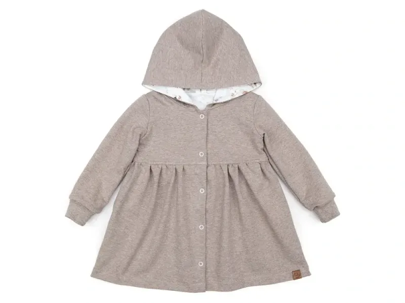 Sweatmantel | beige meliert