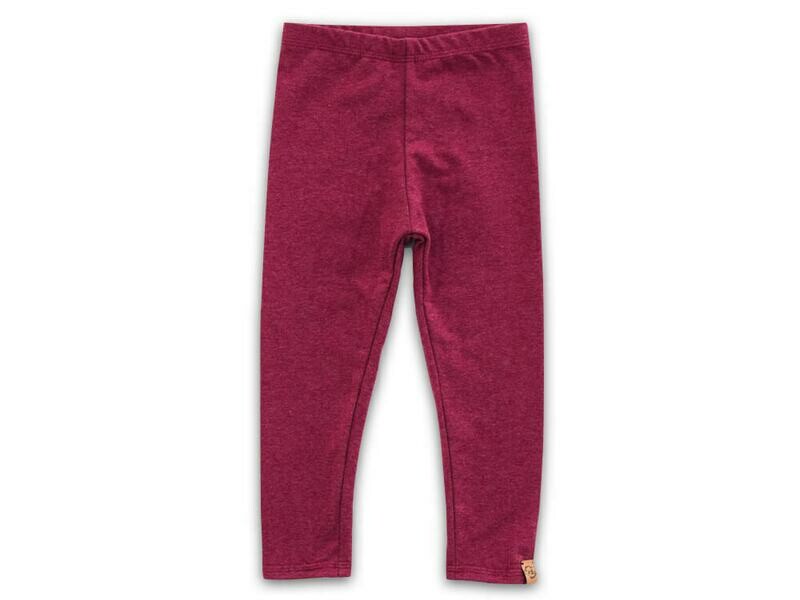 Leggings | bordeaux meliert