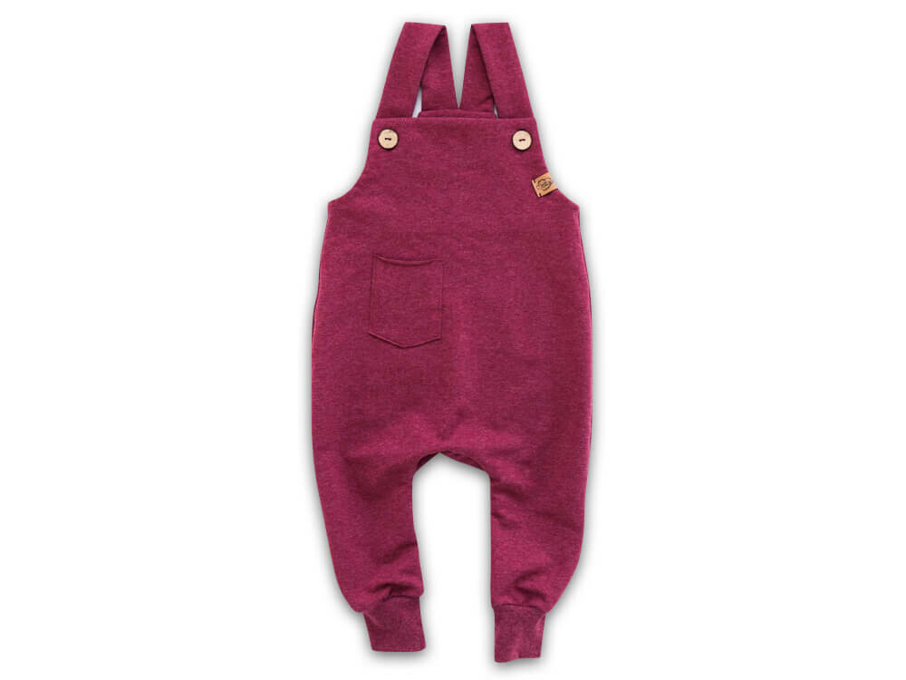 Latzhose | bordeaux meliert