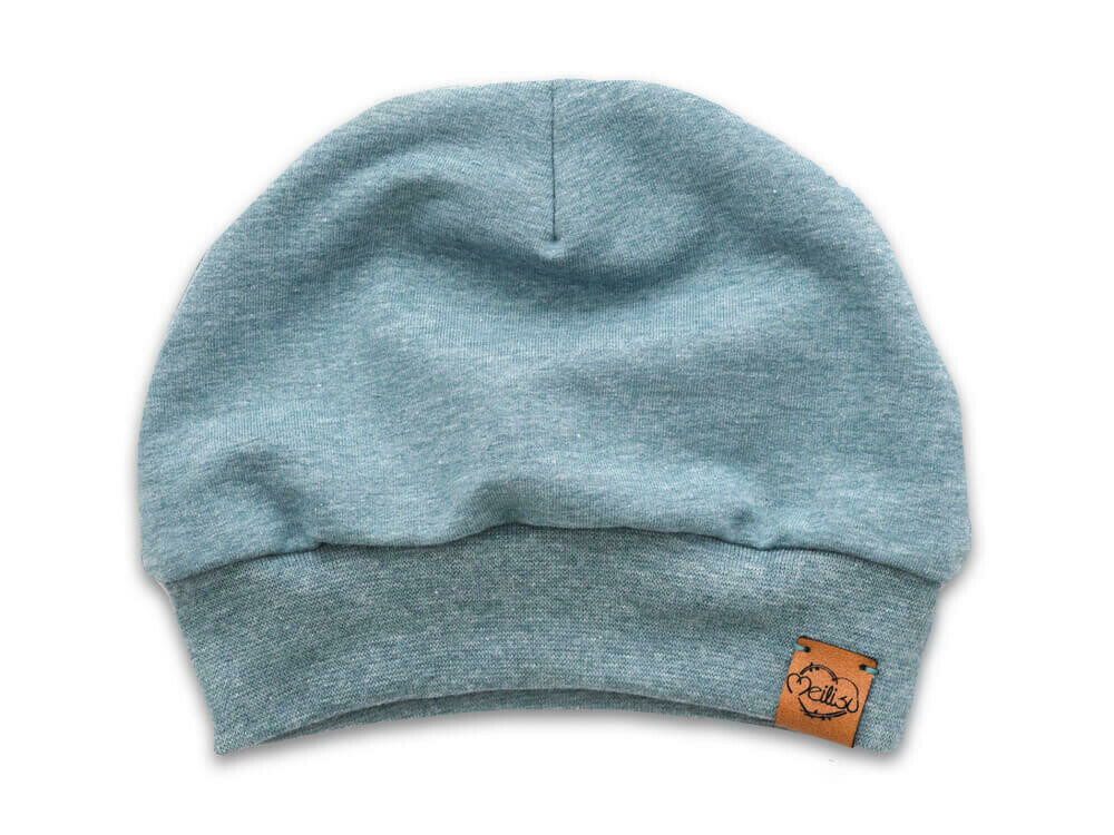 Bündchenmütze | dusty blue meliert