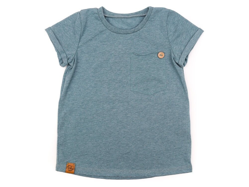 T-Shirt | dusty blue meliert