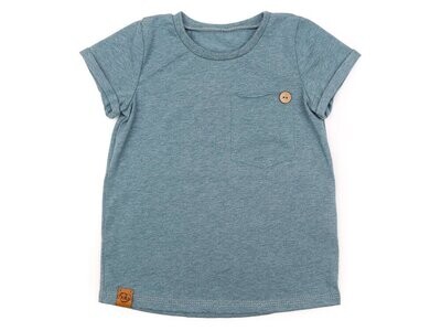 T-Shirt | dusty blue meliert