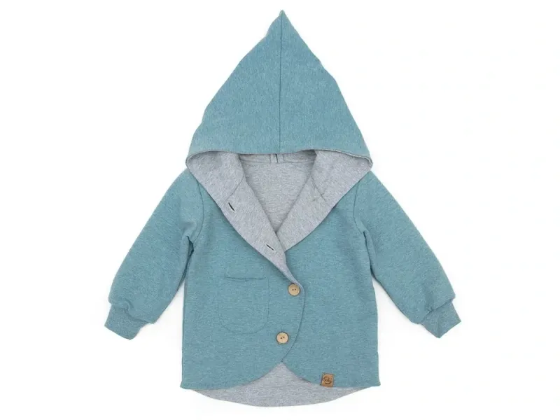 Sweatjacke | dusty blue meliert