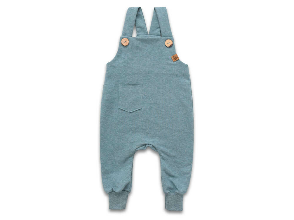 Latzhose | dusty blue meliert