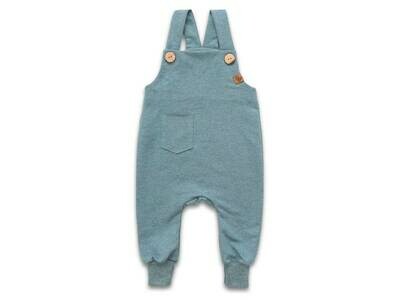 Latzhose | dusty blue meliert