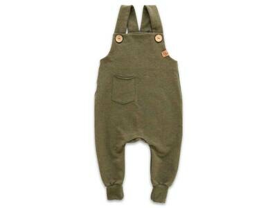 Latzhose | khaki meliert