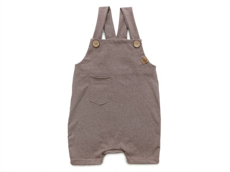 Latzshorts | braun meliert