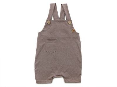 Latzshorts | braun meliert