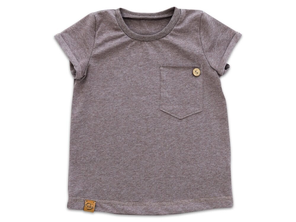 T-Shirt | braun meliert