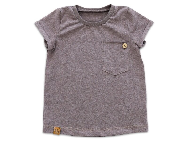 T-Shirt | braun meliert