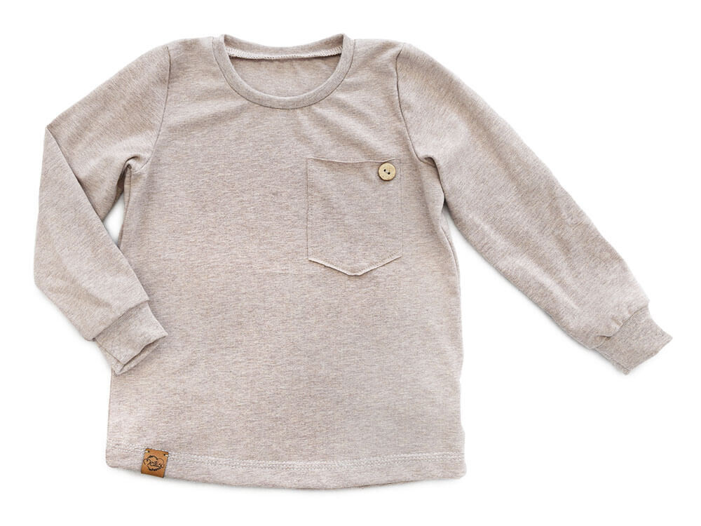Langarmshirt | beige meliert
