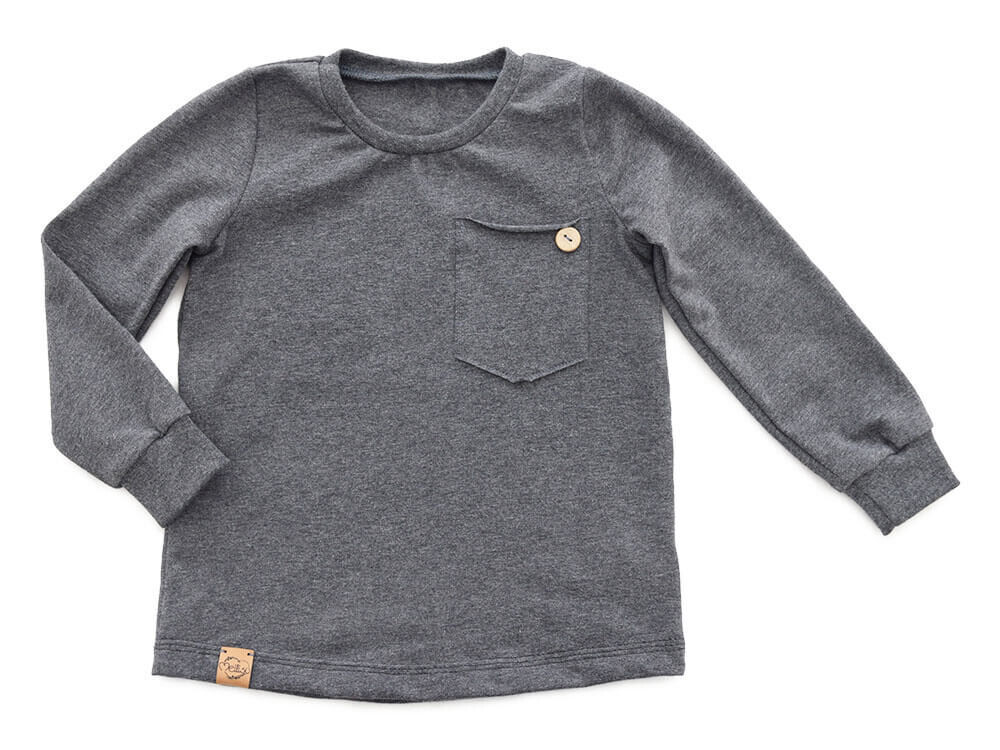 meliertLangarmshirt | anthrazit