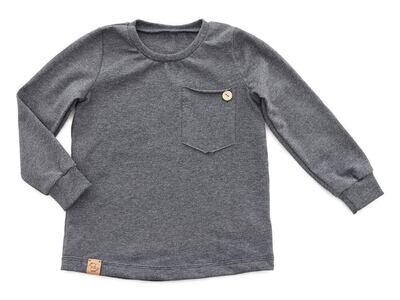 meliertLangarmshirt | anthrazit