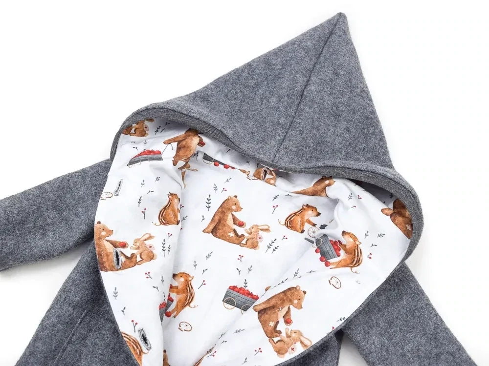 Walkjacke | grau meliert