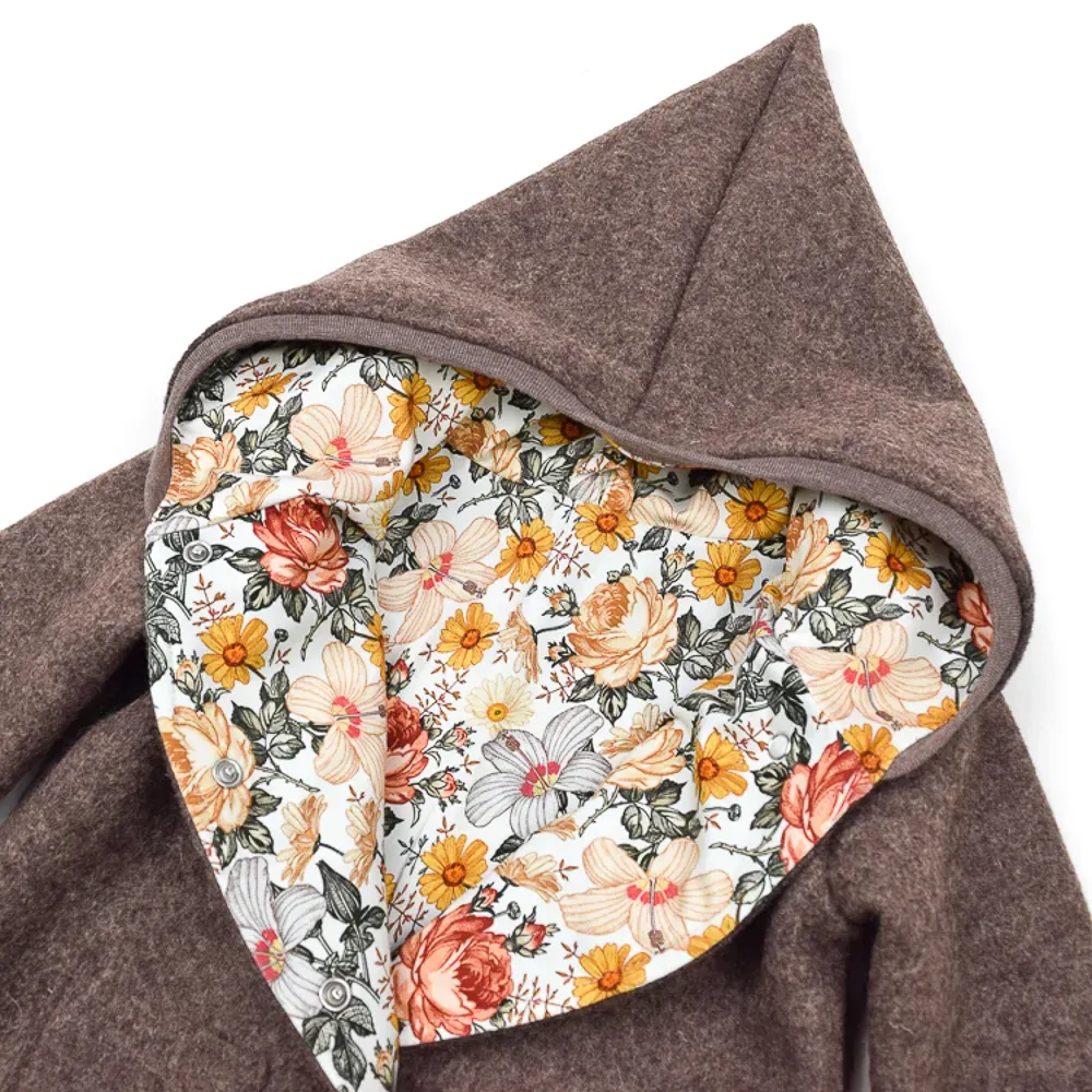 Walkjacke | braun meliert