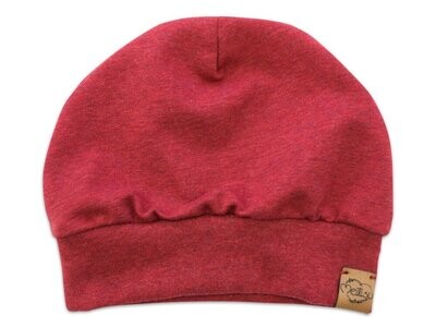 Bündchenmütze | ziegelrot meliert