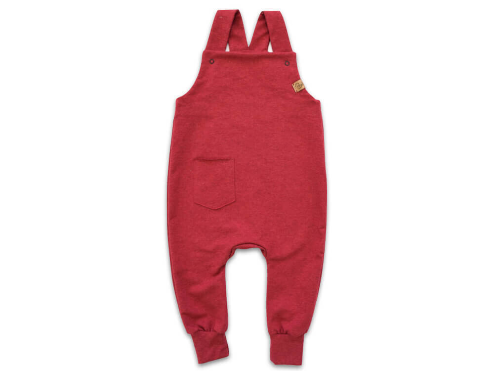 Latzhose | ziegelrot meliert