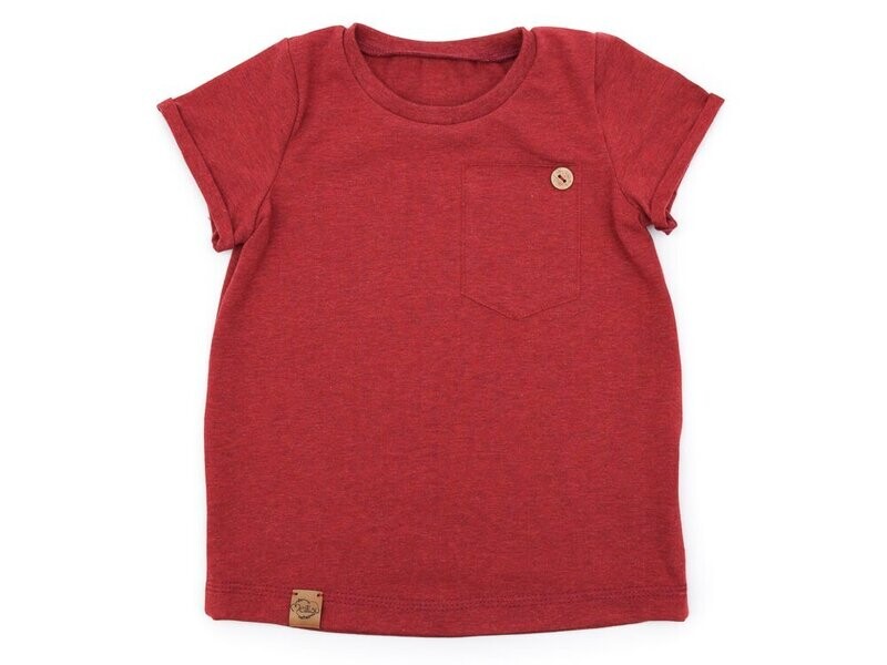 T-Shirt | ziegelrot meliert