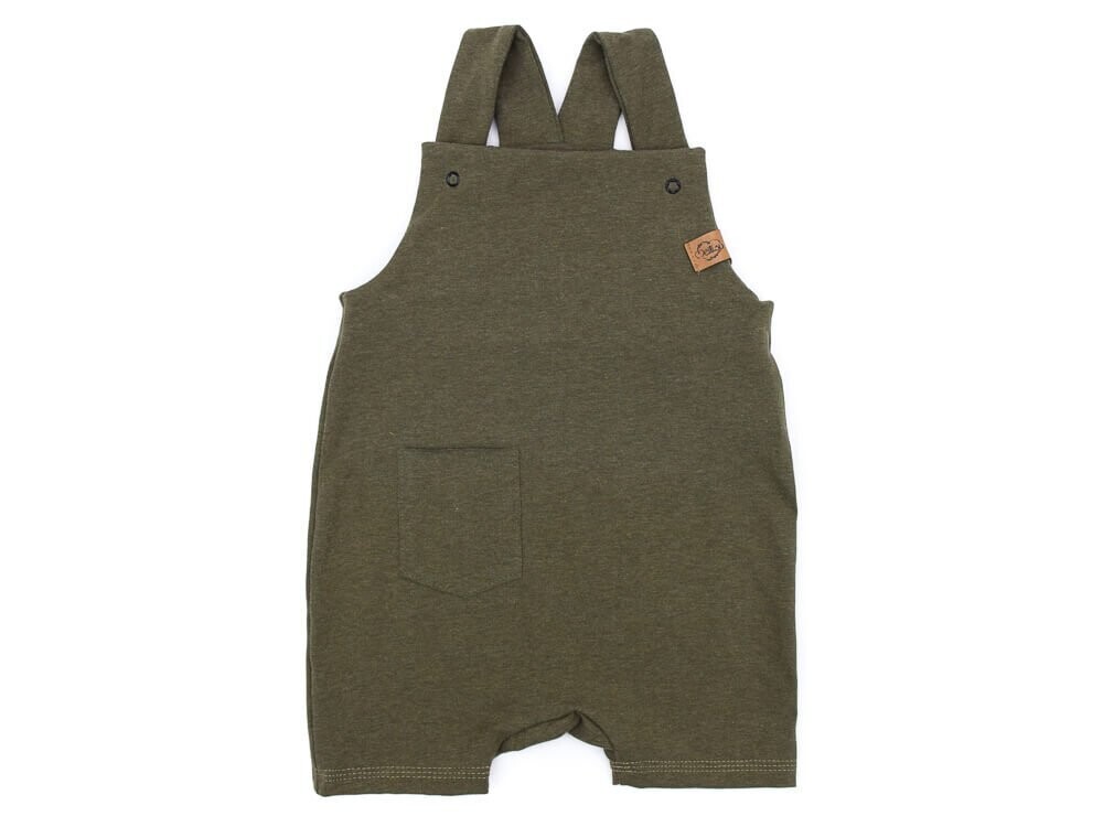 Latzshorts | khaki meliert