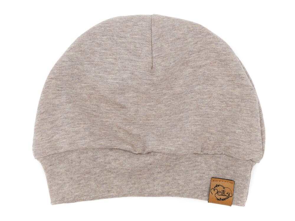 Bündchenmütze | beige meliert