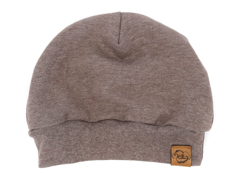 Bündchenmütze | braun meliert