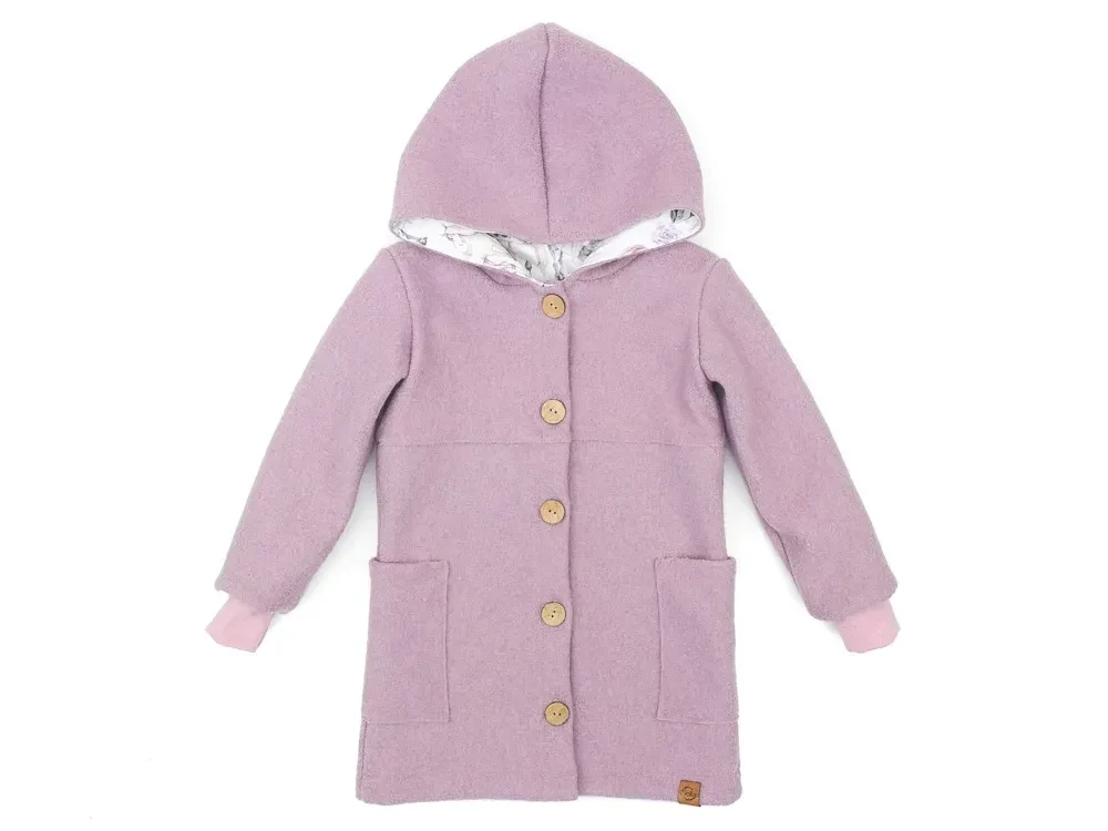 Walkmantel Wollwalk Mantel Mädchen Kinder Meilisu puderrosa rosé