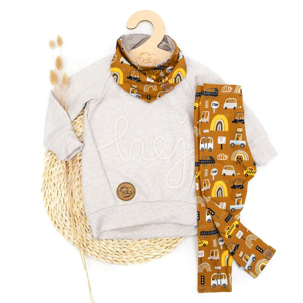 Set | Cars & Rainbows | Pullover & Halstuch & Leggings