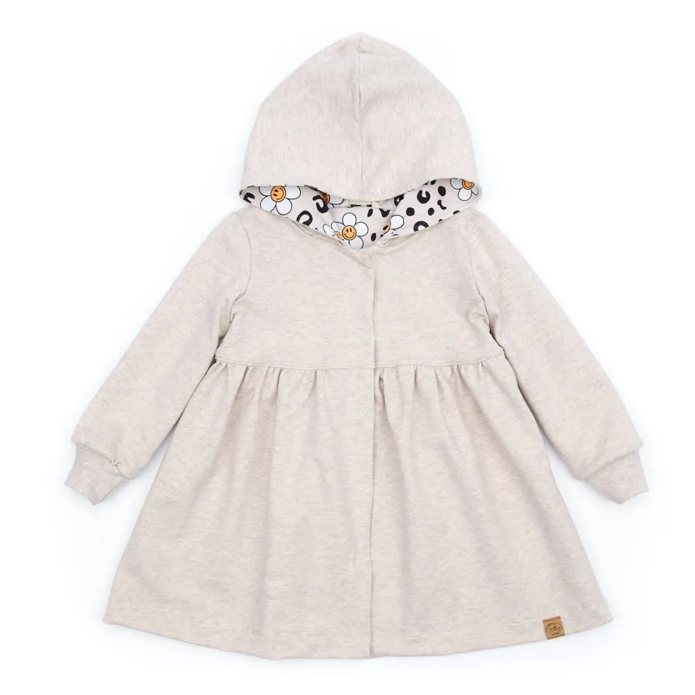 Sweatmantel | creme meliert