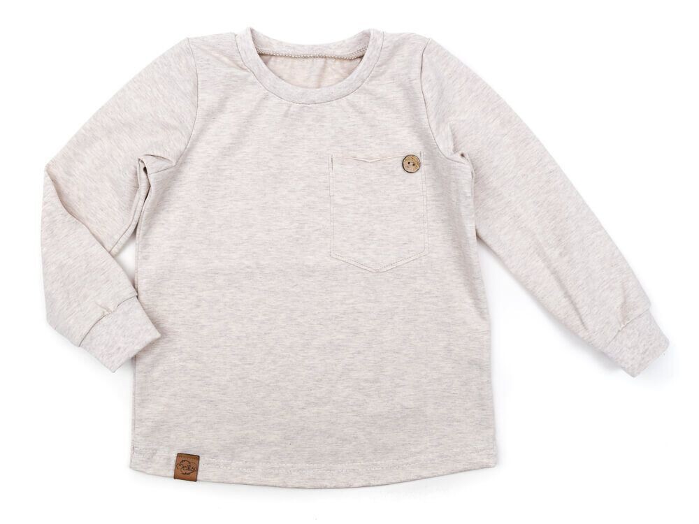 Langarmshirt | creme meliert