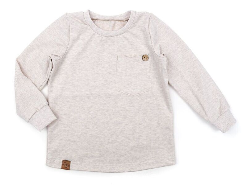 Langarmshirt | creme meliert