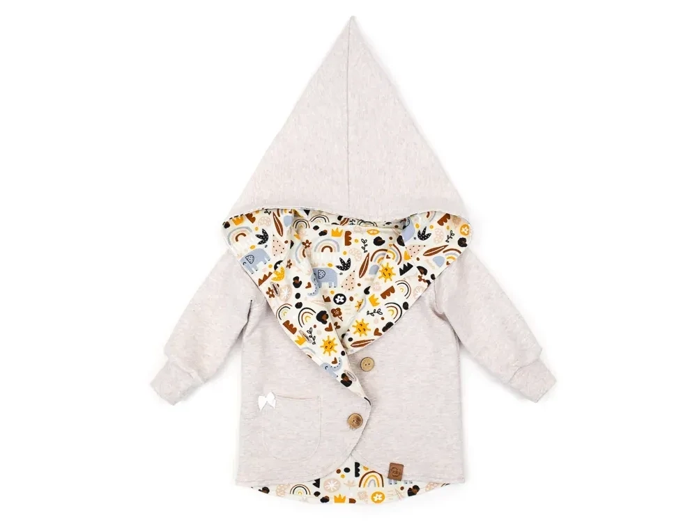 Sweatjacke | creme meliert