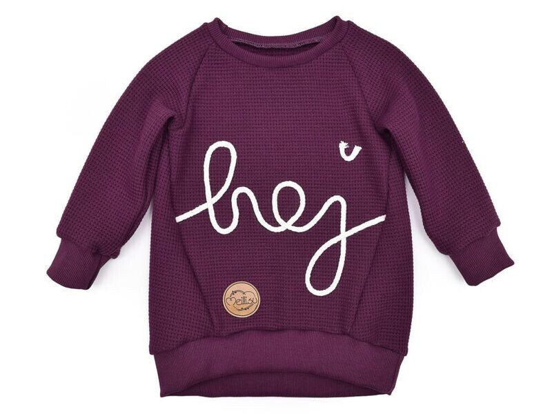 Oversized Pullover Waffelstrick | aubergine Oversized Pullover Waffelstrick | aubergine