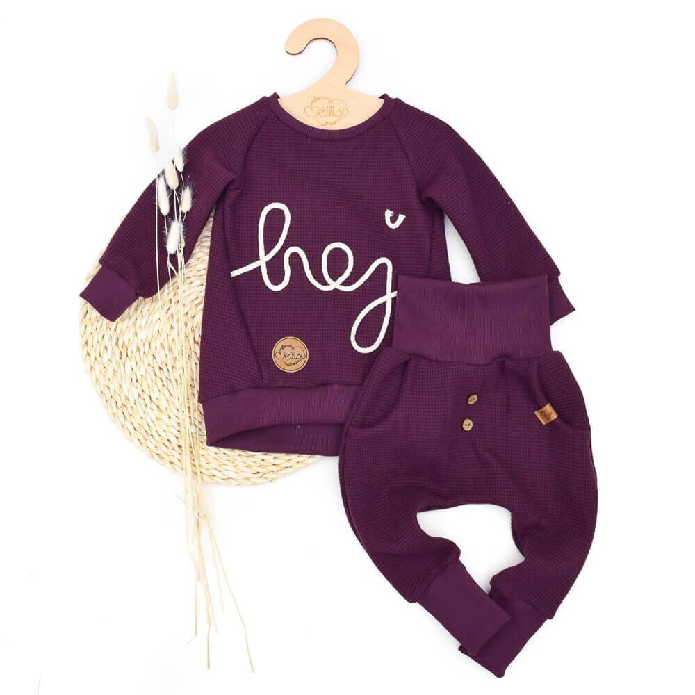 Hausanzug | aubergine Hausanzug | aubergine