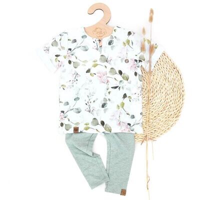 Set | Eukalyptusblüte | Musselinshirt & Leggings